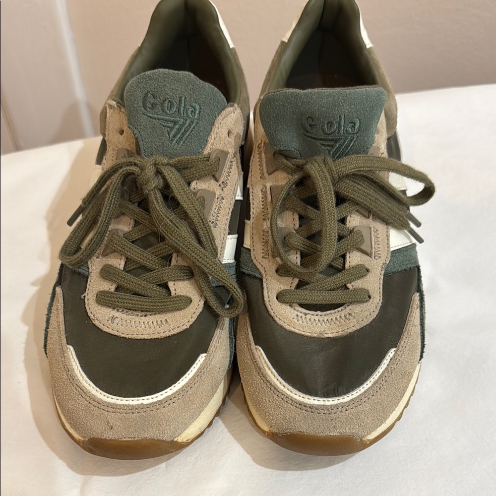 Gola Green and Tan Athletic Shoes